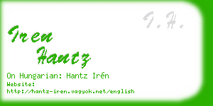 iren hantz business card